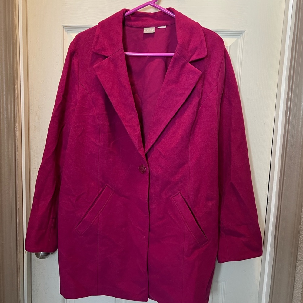Chico's Fuchsia Blazer